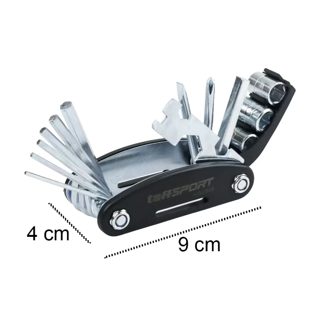 Kunci Obeng Sepeda 15 in 1 Serbaguna Stainless Steel Alat Multifungsi — 7