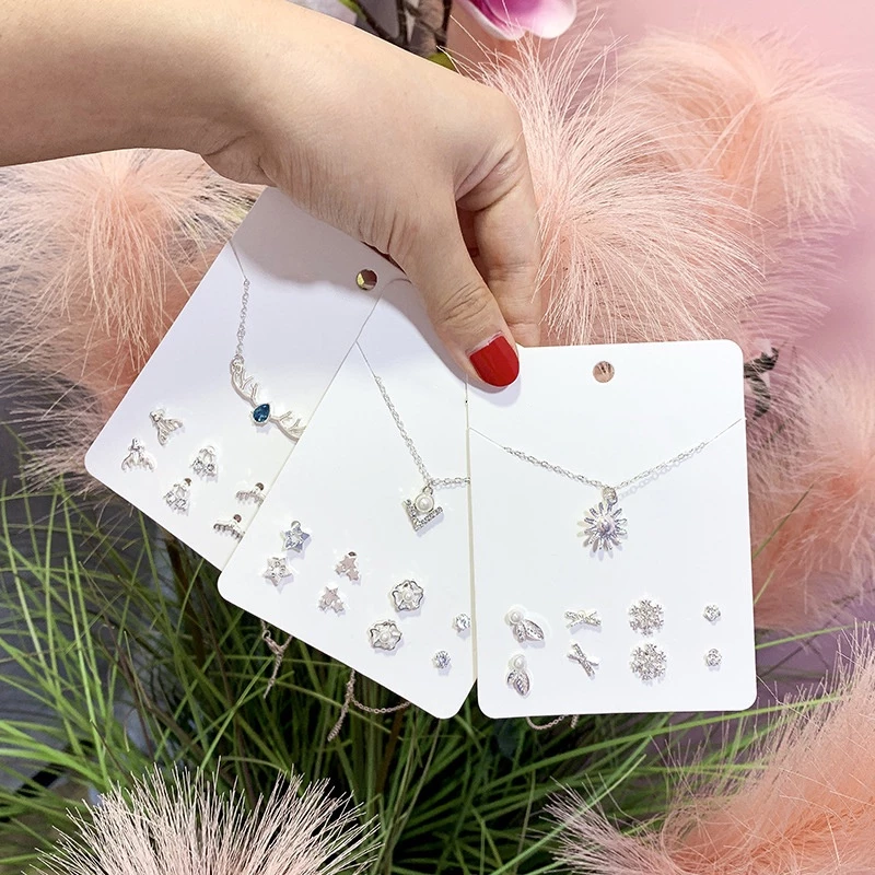 Kalung Anting Set Aksesoris Fashion Wanita Korea Cantik Kekinian — 3