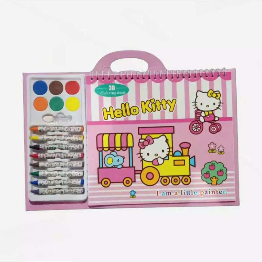 Buku Melukis Set 3D Coloring Book Melatih Kemampuan Motorik Anak — 10