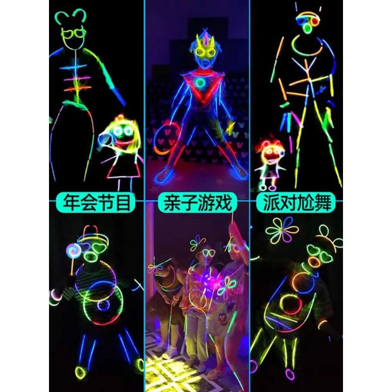 Tabung Glow Stick 50pcs Fosfor Light Warna Warni Buat Pesta Konser — 8