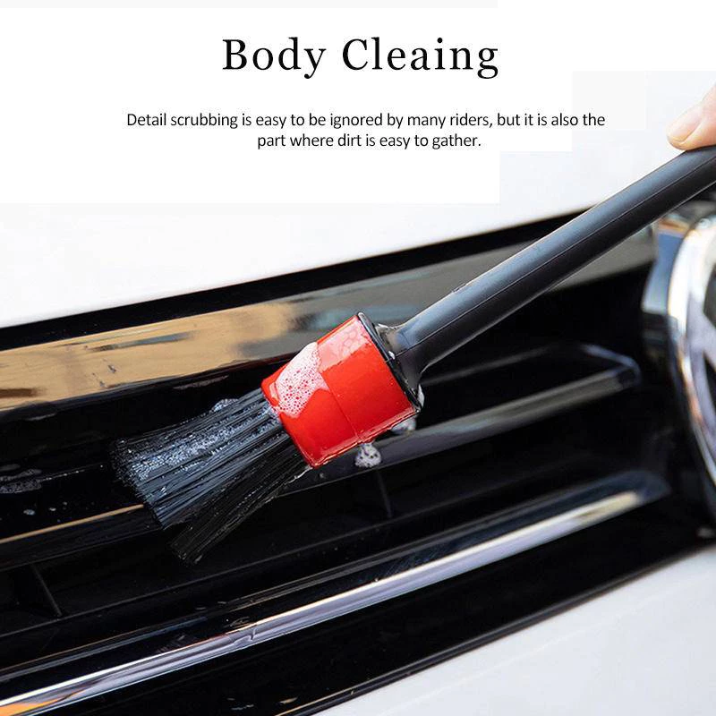 Kuas Detailing Brush Set 5 in 1 Sikat Celah Sulit Terjangkau Interior — 4