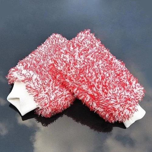 Sarung Tangan Cuci Kendaraan Microfiber Wash Mitt Ala Korea Lembut — 3