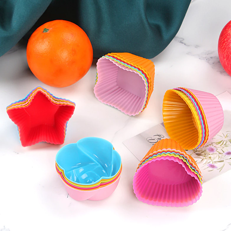 Cetakan Kue Silikon Food Grade Praktis Bekal Bento Anak Cupcake dan Muffin — 3