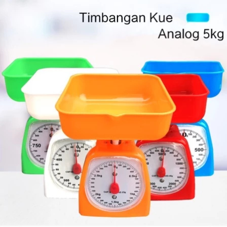 Timbangan Dapur Analog 5kg Manual Kitchen Scale Akurasi Grad 40g — 8