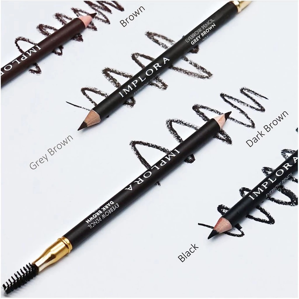 Pensil Alis Eyebrow Pencil Lengkap dengan Serutan dan Sisir lembut — 3