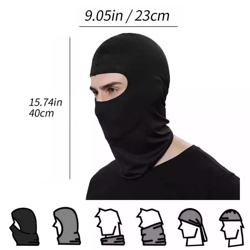 Masker Ninja Pria Model Motor Berkendara Anti Debu Polusi Nyaman — 3