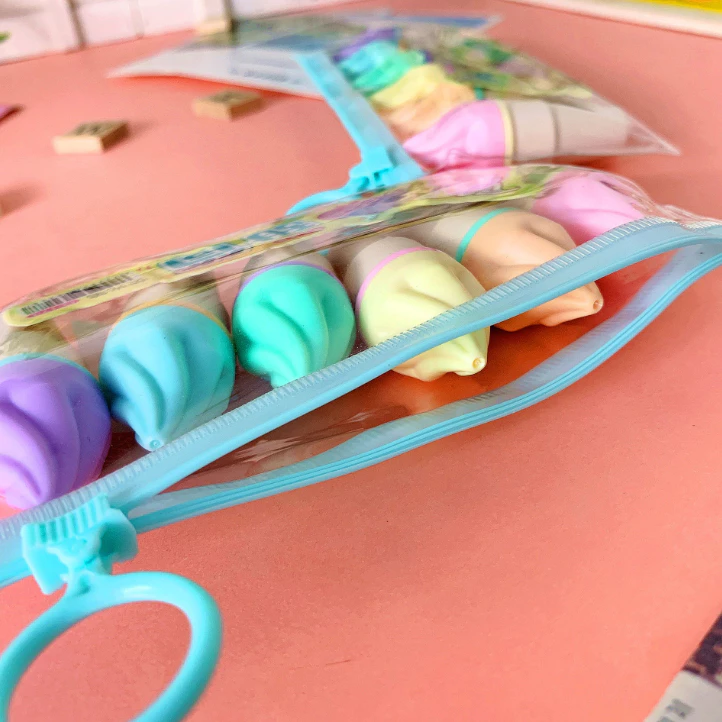 Highlighter Desain Lucu Warna Warni Menandai Poin Penting Pencatatan — 6