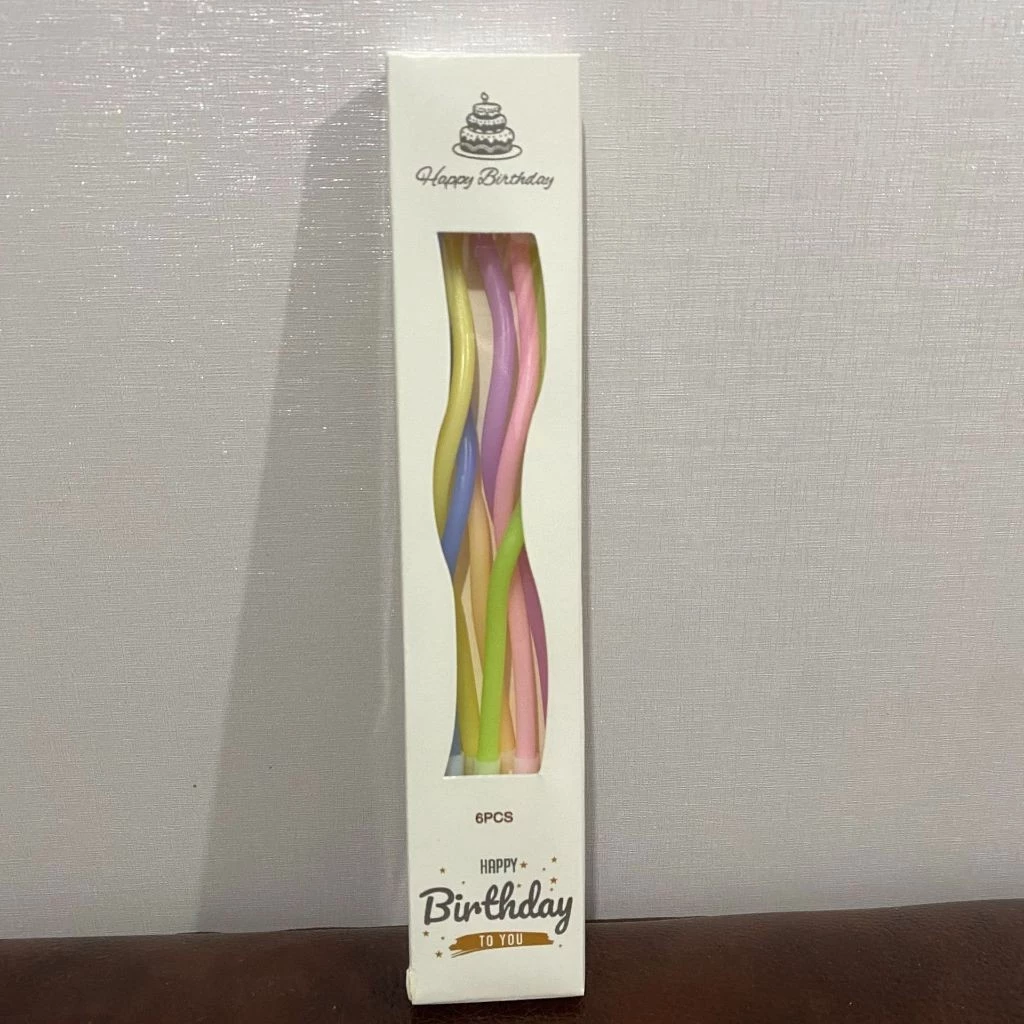 Lilin Ulang Tahun Spiral Birthday Candle Korea Cantik Aesthetic — 10