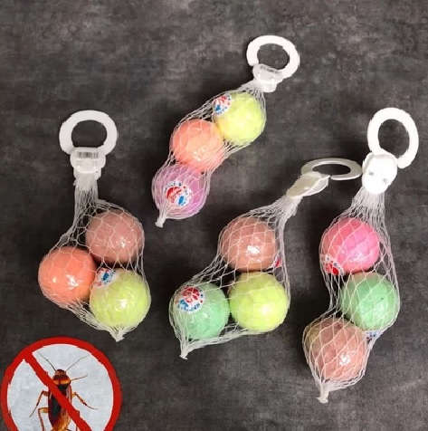 Kamper Bola Jaring Set Warna Warni Pengharum Pewangi Kamar Mandi Toilet — 4