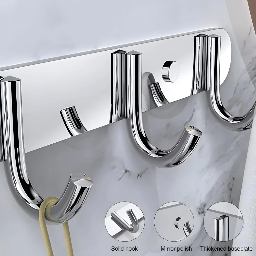 Hanger Gantungan Pintu Lemari 5 Kait Anti Karat Serbaguna — 6