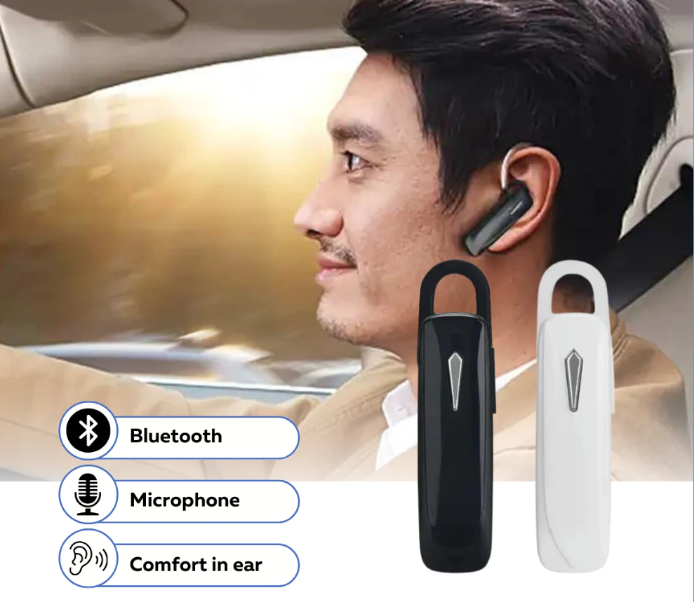 Earphone Headset Bluetooth Design Stylish Simple Wireless 1 Kuping — 4