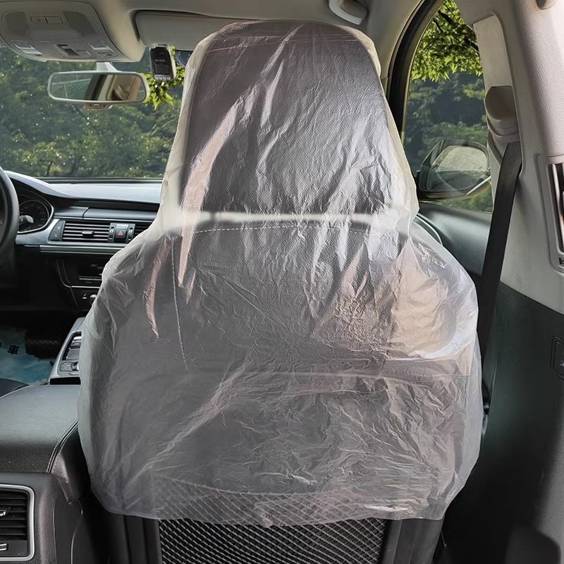 Cover Jok Mobil Plastik Disposable Sarung Pelindung Jok Interior — 7