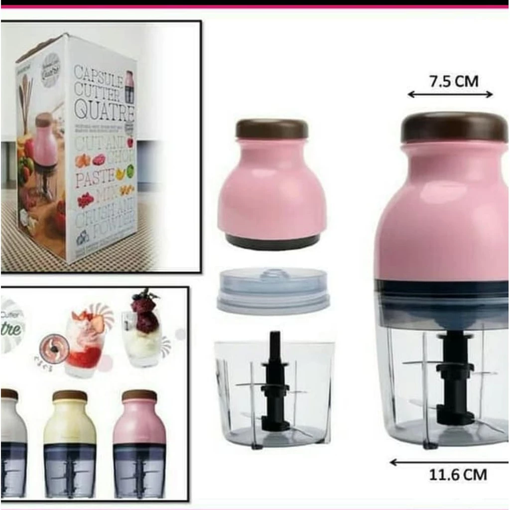 Blender Kapsul Portable Elektrik dengan 4 Pisau Stainless Steel — 7