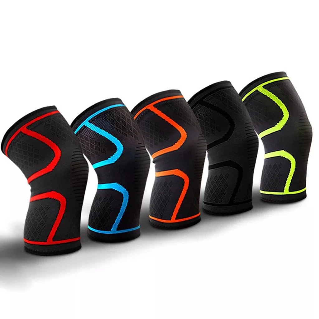 Deker Lutut Olahraga Elastis Nylon Sport Compression Knee Pad — 5