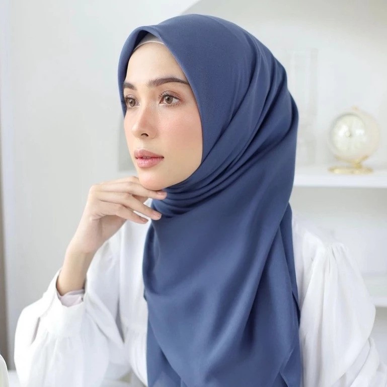 Hijab Bella Square Polos Premium Segi Empat — 7