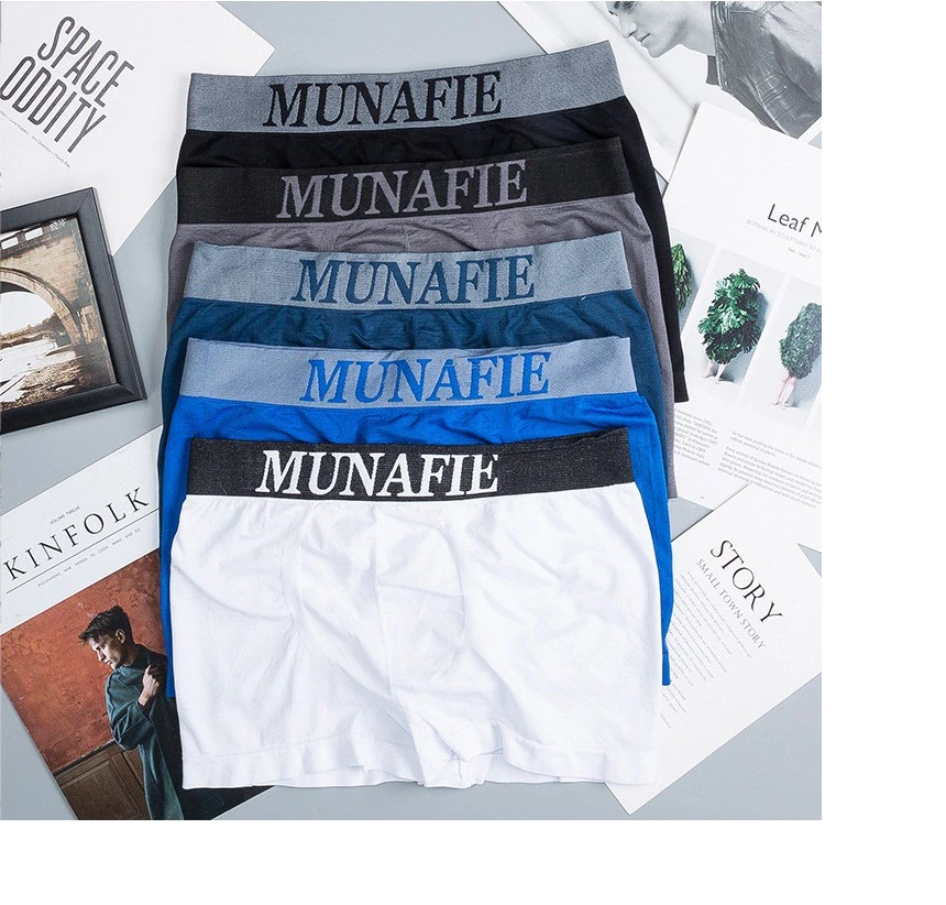 Boxer Pria 6711 Kolor Pendek Polos Cowok Underwear — 3