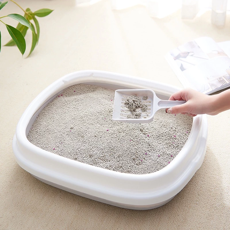 Tempat Buang Kotoran Hewan Sekop Wadah Pasir Kucing Cat Litter Box — 6