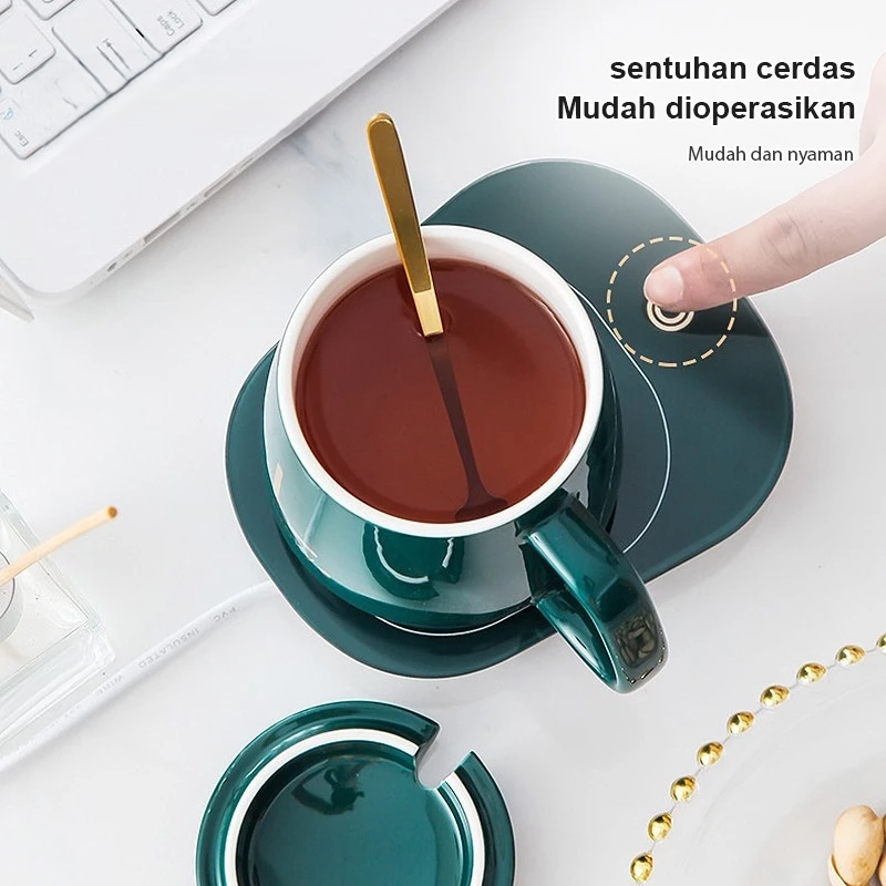 Mug Cangkir Listrik Pemanas Air Teh dan Kopi Portable
