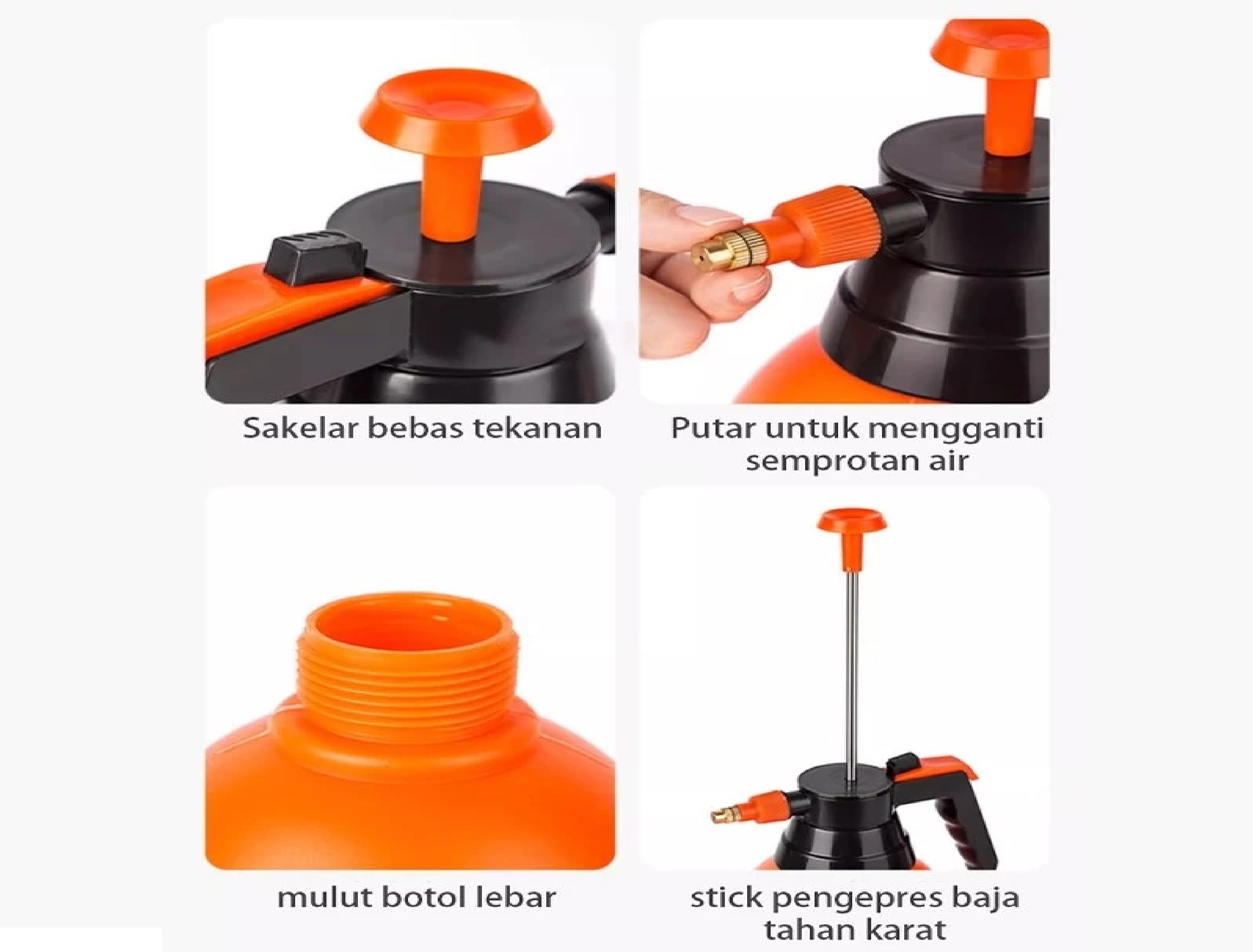 Botol Semprotan 2L Sprayer Disinfektan Tanaman Air Burung Serbaguna — 7