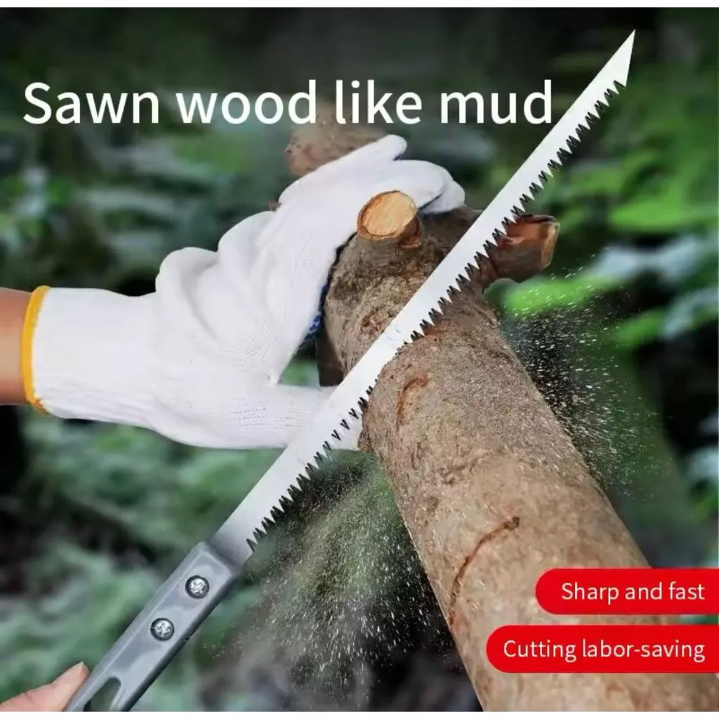 Gergaji Tangan Sederhana Serbaguna Handle Ergonomis Pertukangan — 3