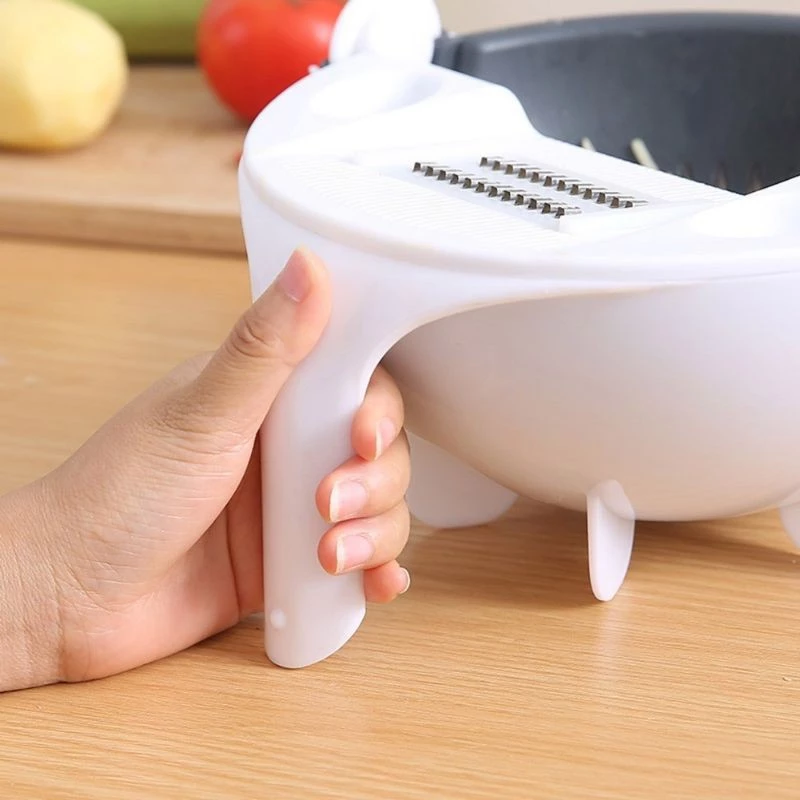Pemotong Sayur Buah Multiguna Dengan Baskom Saringan — 5