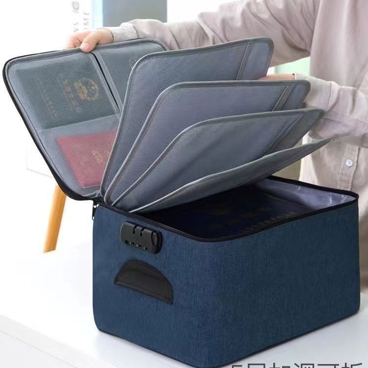 Tas Penyimpanan Dokumen File 3 Layer Anti Air dengan Kunci Password — 2