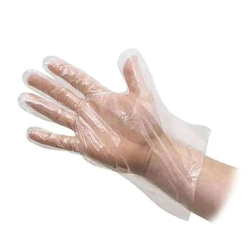 Sarung Tangan Sekali Pakai Kue Apotik Plastik Bening Disposable Gloves — 6