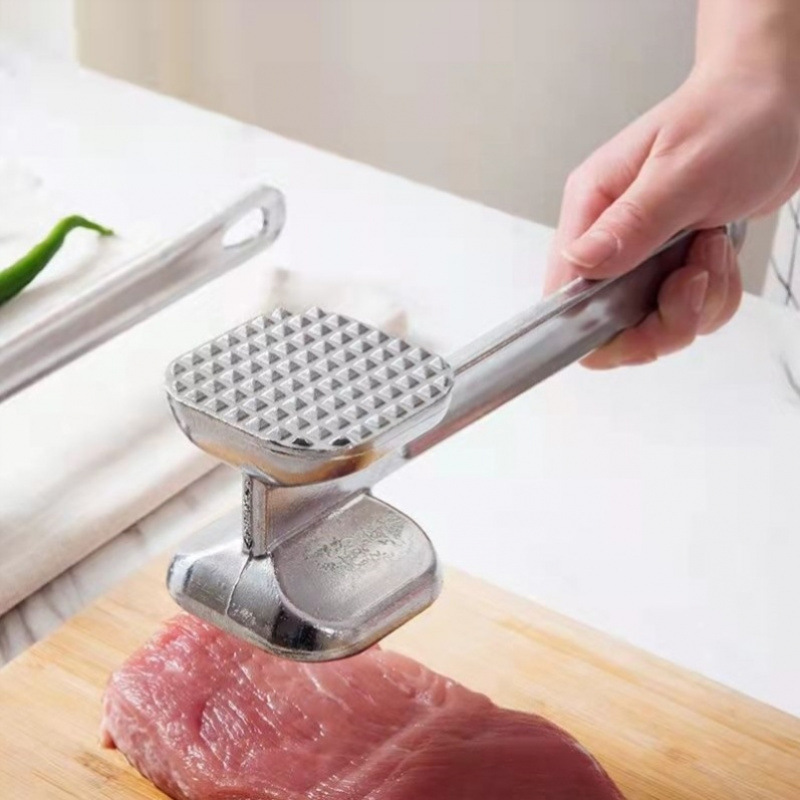 Palu Alat Gepukan Pelunak  Daging Stainless Meat Hammer Multifungsi — 10