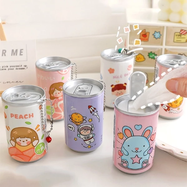 Tissue Tisu Basah Kaleng Motif Karakter Isi 30 Lembar — 7