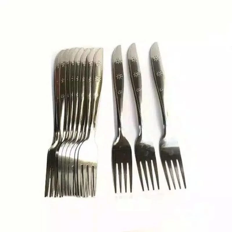 Garpu Makan Stainless 1 Lusin 12 Pcs Perabotan Kebutuhan Alat Dapur — 6
