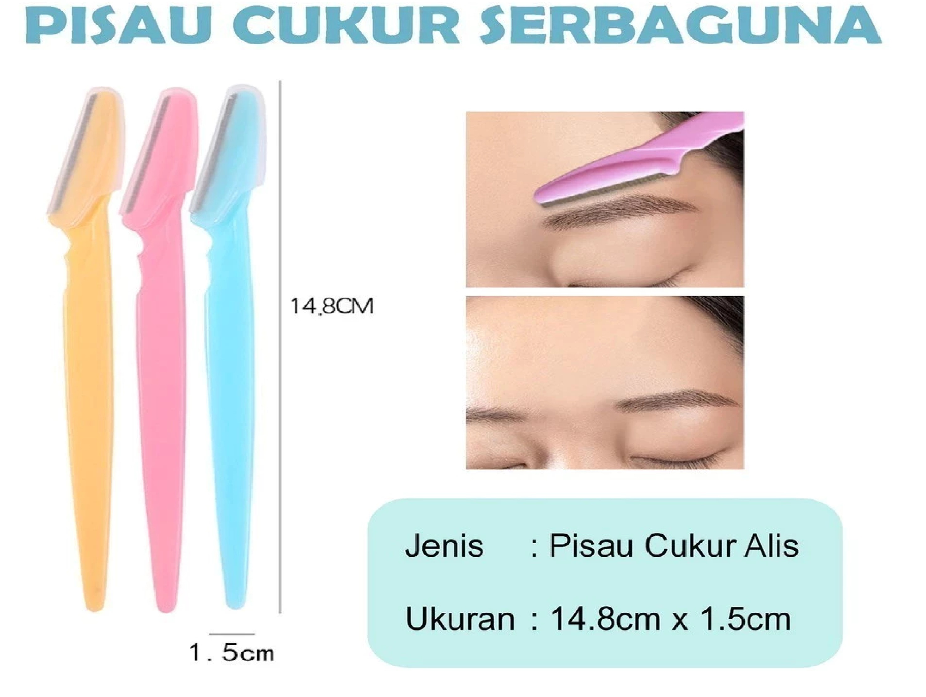 Pisau Cukur Alis Mata Ringan Presisi Efisien dan Serbaguna — 7