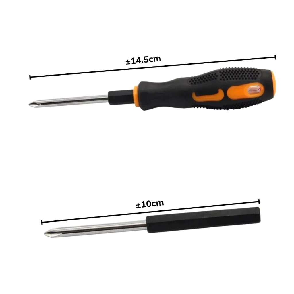 Obeng Set 9in1 Plus Minus Tool Kit Alat Pembuka Skrup Baut Jam Tangan — 4