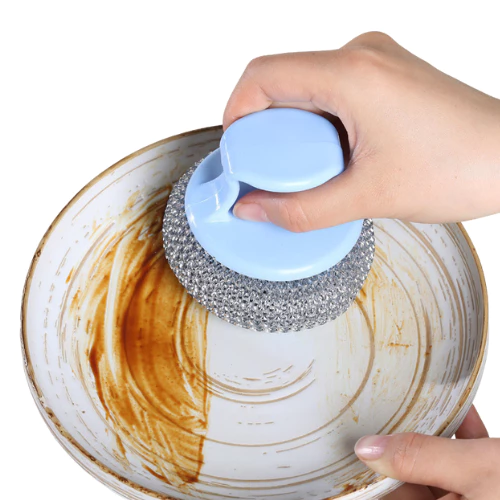 Sikat Kawat Cuci Piring Panci Wajan Stainless Steel Anti Karat — 7