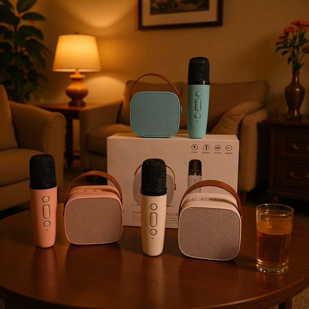 Mini Speaker Bluetooth Karaoke Set Full Bass Portable Wireless — 6