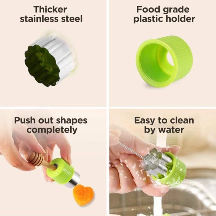 Cetakan Alat Pemotong Sayuran Buah Bekal Bento Anak Sekolah — 10