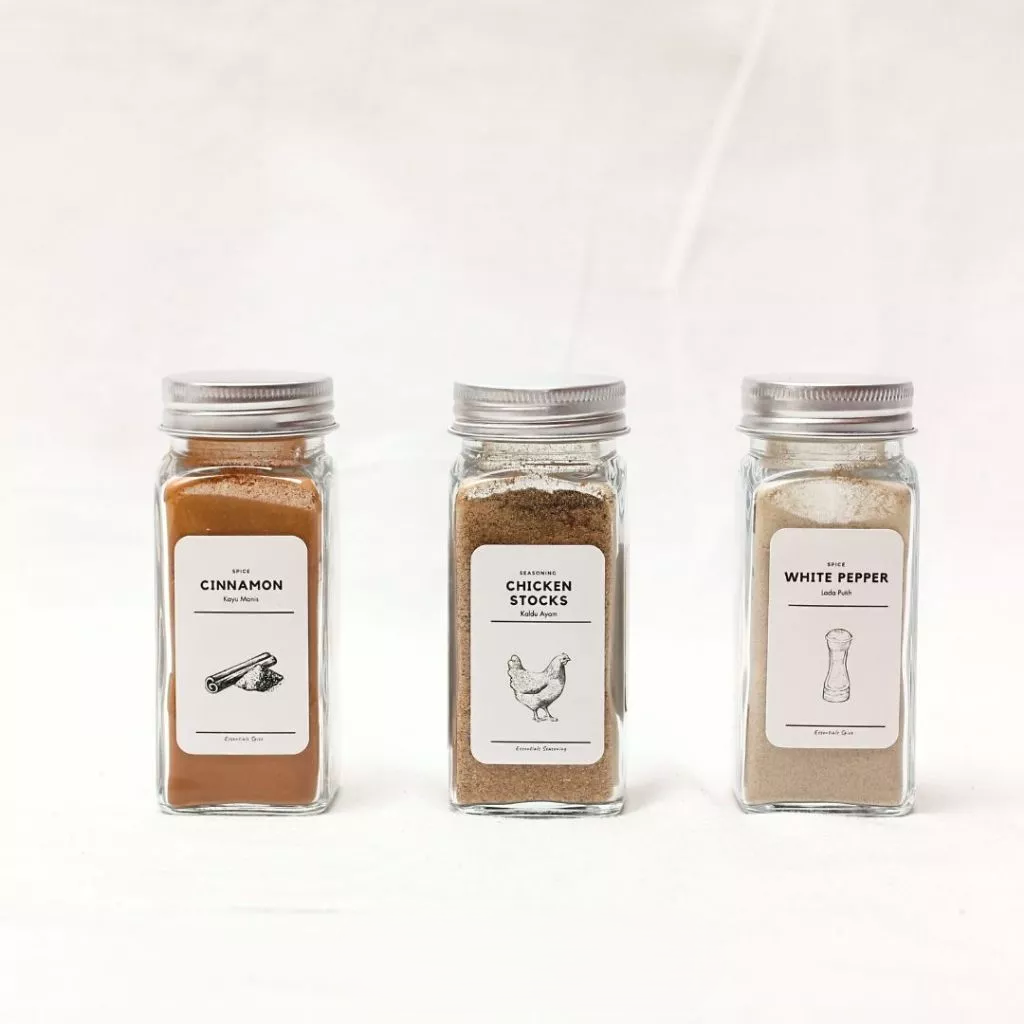 Botol Kaca Tabur Bumbu Garam Merica Lada Cabe Rempah (Spices Jar) — 7
