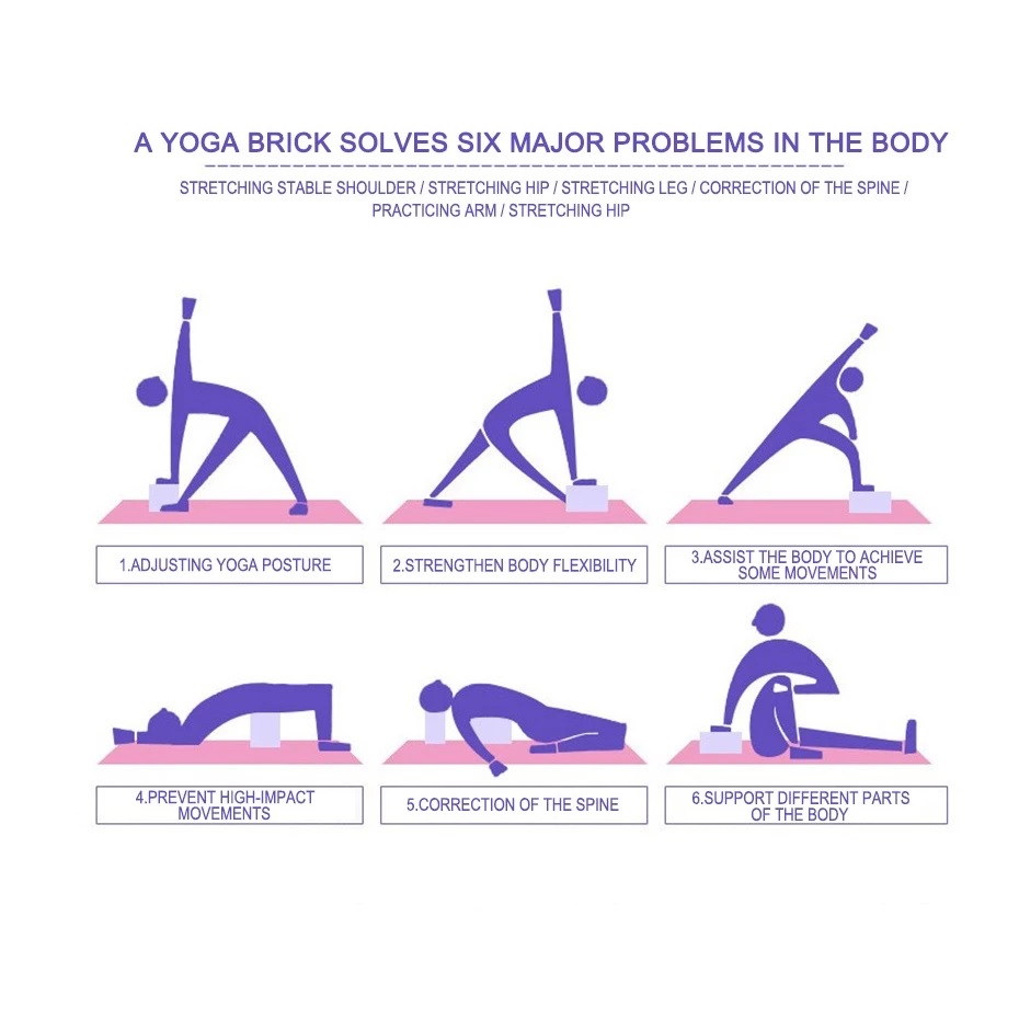 Balok Bantalan Yoga Polos Foam Busa Alat Bantu Olahraga Senam Lantai — 6