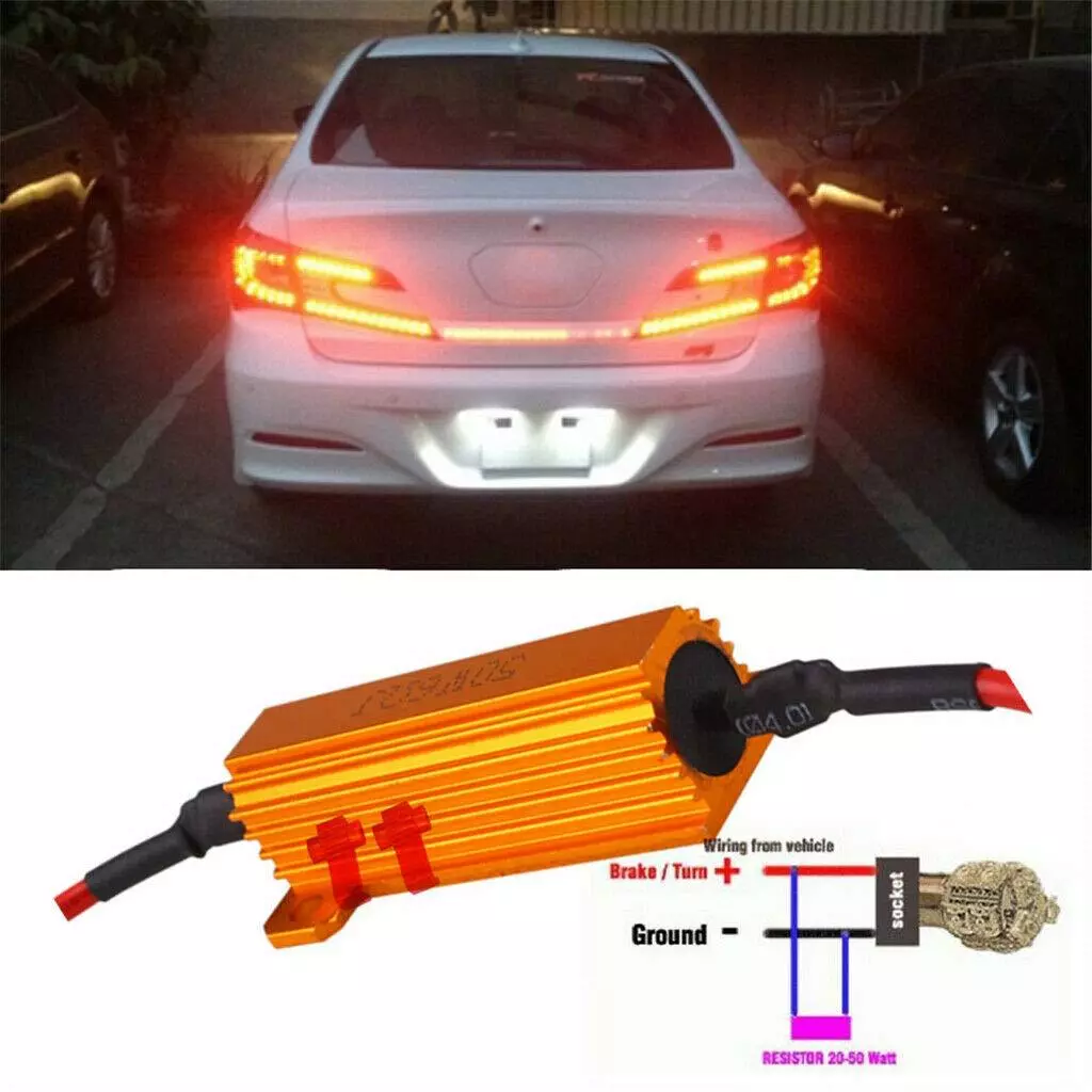 Resistor Sein 50W 6 Ohm Flasher Solusi Kedipan Nomal Lampu LED Mobil — 4