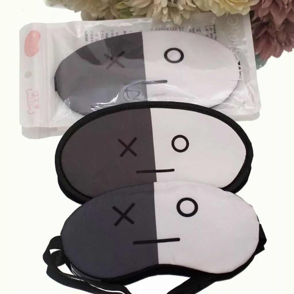 Penutup Mata Karakter Ekspresi Eye Cover Sleep Motif Boneka Lucu — 10