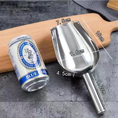 Sendok Sekop Scoop Stainless Steel Es Batu Beras Gula Makanan kering — 8