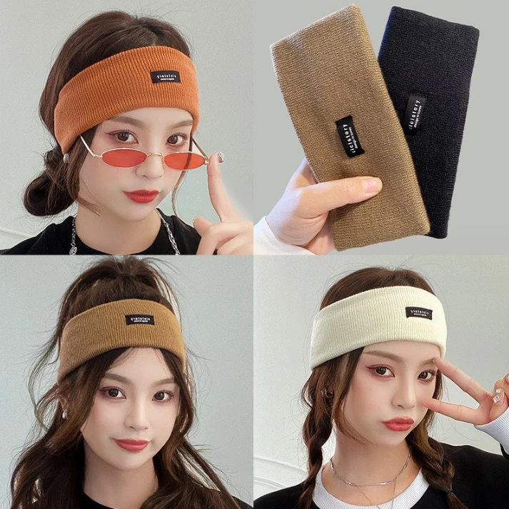 Headband Rajut Karet Fashion Model Sporty Elastis Desain Unik Olahraga — 7