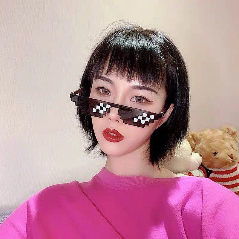 Kacamata Hitam Thug Life Mosaic Pria Wanita Fashion Style Design Keren — 5