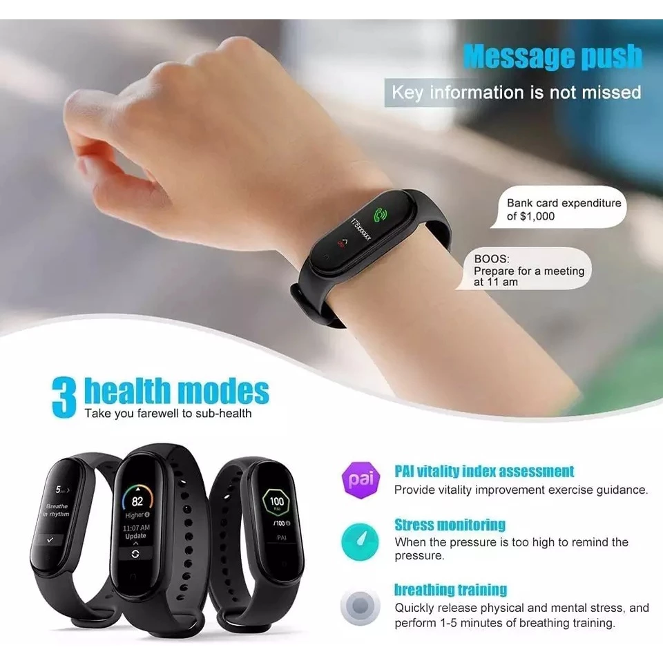 Smart Watch Jam Tangan Pintar Sport Bluetooth Pemantau Kesehatan — 4