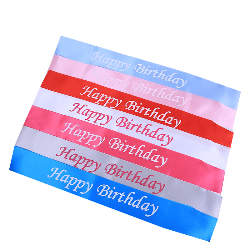 Selempang Sash Ulang Tahun Selendang Happy Birthday — 6