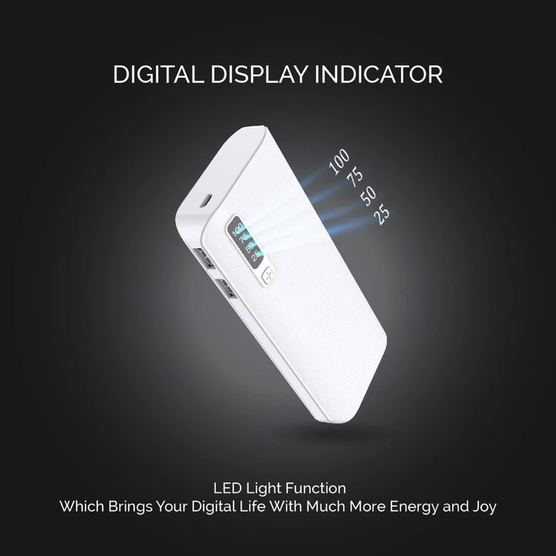 Power Bank Fast Charging Android IP Fashion Light Dual USB — 5