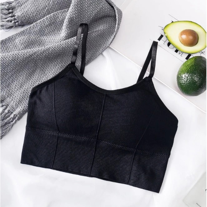 Bra Sport Wanita Tanpa Kawat Model Seamless B400 dengan Isi Busa — 6