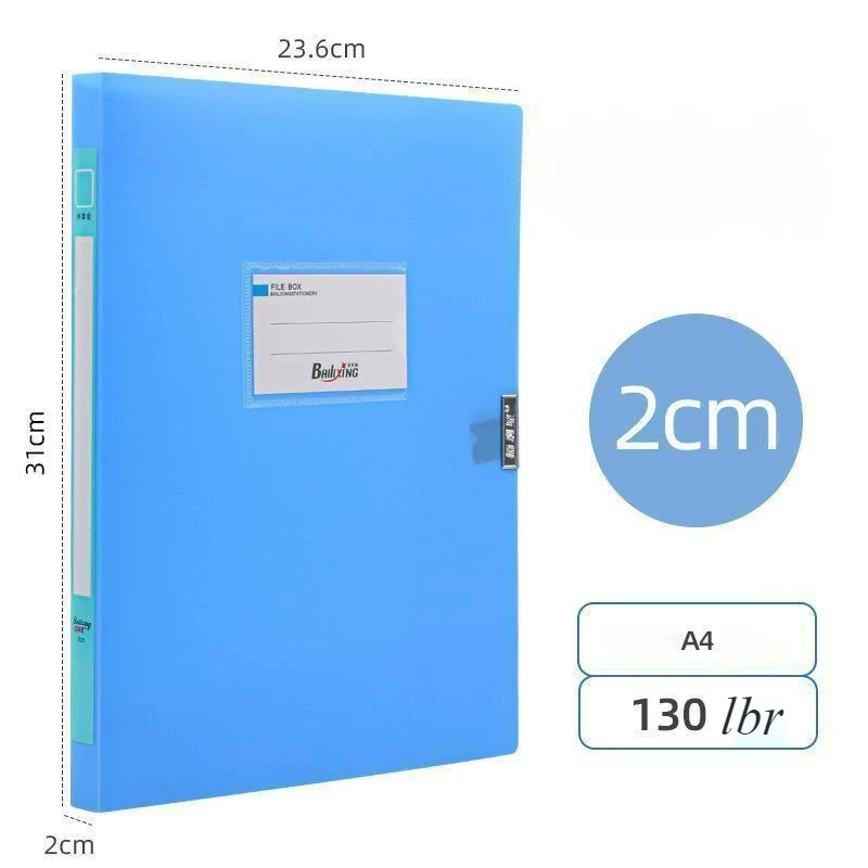 Kotak File Plastik Organizer Folder Dokumen Kantor Folio Berkas — 7