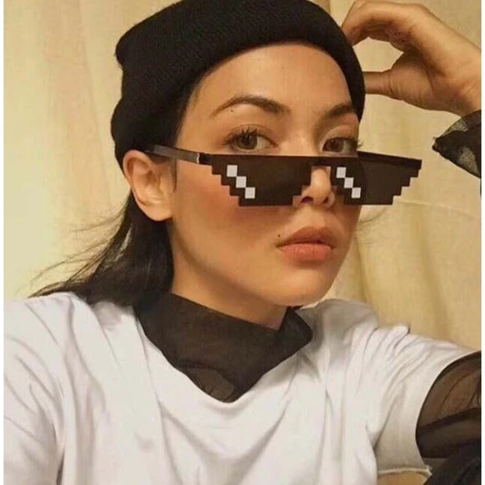 Kacamata Hitam Thug Life Mosaic Pria Wanita Fashion Style Design Keren — 7