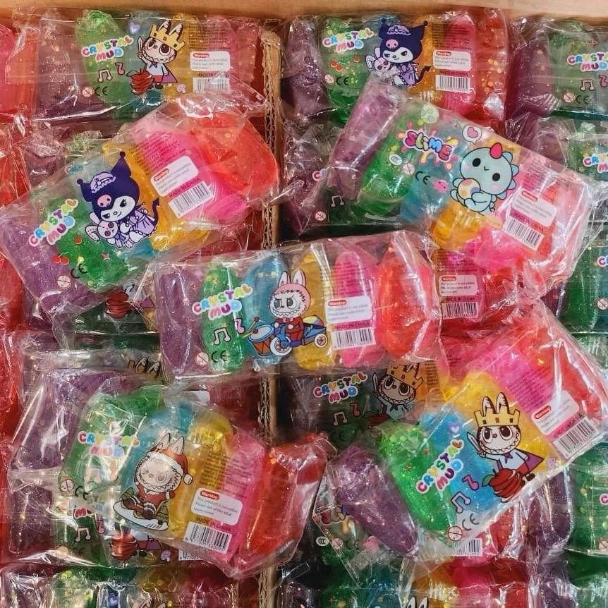 Slime Crystal Mud Slime Pack 6Pcs Mainan Anak Clay Import 6Pcs Warna — 4