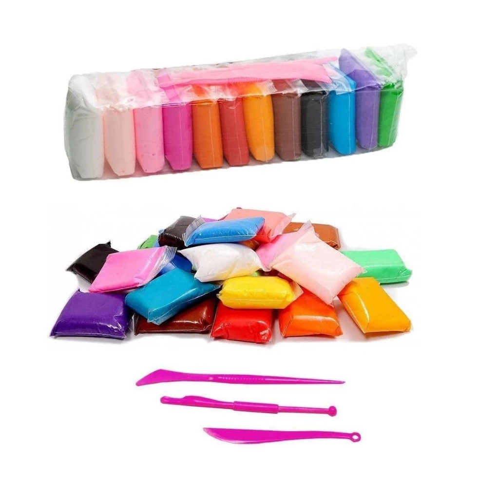 Clay Polymer Slime Clay Dough Mainan Edukasi Untuk Anak 12 Pcs — 7